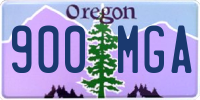 OR license plate 900MGA