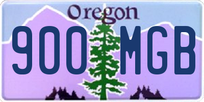 OR license plate 900MGB