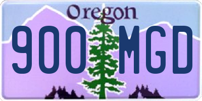 OR license plate 900MGD