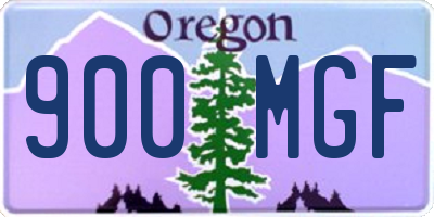 OR license plate 900MGF