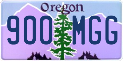 OR license plate 900MGG