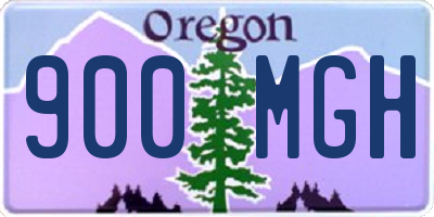 OR license plate 900MGH