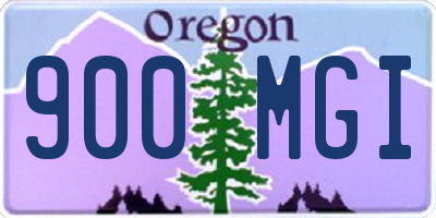 OR license plate 900MGI