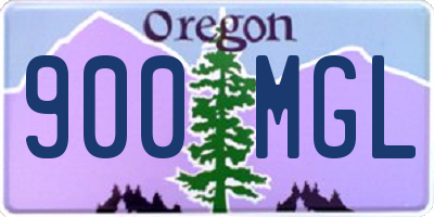 OR license plate 900MGL