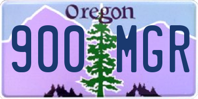 OR license plate 900MGR