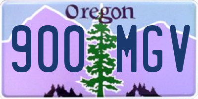 OR license plate 900MGV