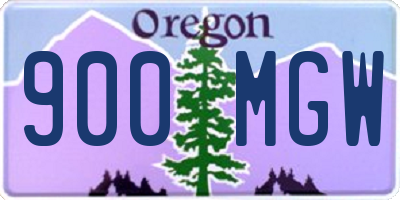 OR license plate 900MGW