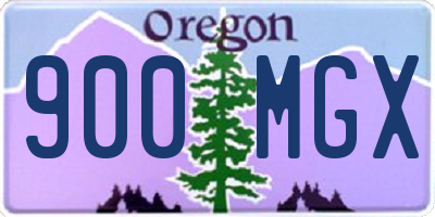 OR license plate 900MGX