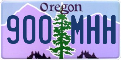 OR license plate 900MHH