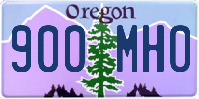 OR license plate 900MHO