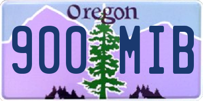 OR license plate 900MIB