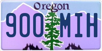 OR license plate 900MIH