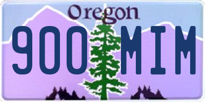 OR license plate 900MIM