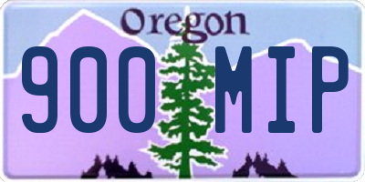 OR license plate 900MIP