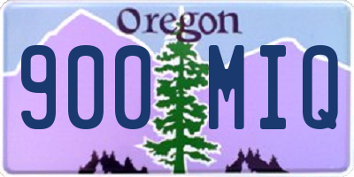 OR license plate 900MIQ