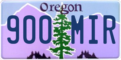 OR license plate 900MIR