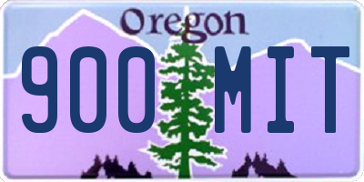 OR license plate 900MIT