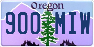 OR license plate 900MIW