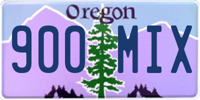 OR license plate 900MIX