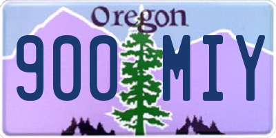 OR license plate 900MIY