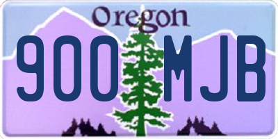 OR license plate 900MJB