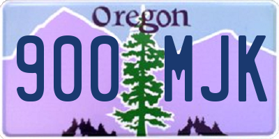 OR license plate 900MJK