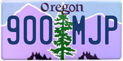 OR license plate 900MJP