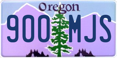 OR license plate 900MJS