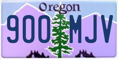 OR license plate 900MJV