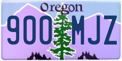 OR license plate 900MJZ