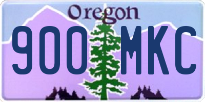 OR license plate 900MKC