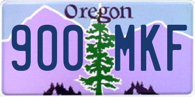 OR license plate 900MKF