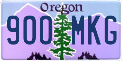 OR license plate 900MKG