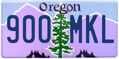OR license plate 900MKL