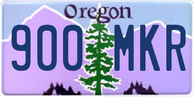 OR license plate 900MKR
