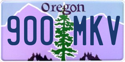 OR license plate 900MKV