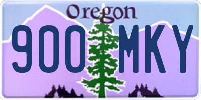 OR license plate 900MKY