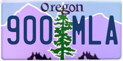 OR license plate 900MLA