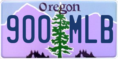 OR license plate 900MLB