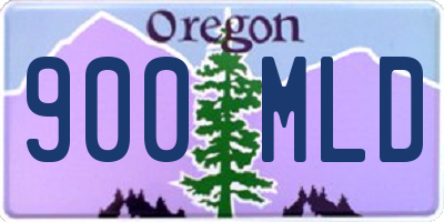 OR license plate 900MLD