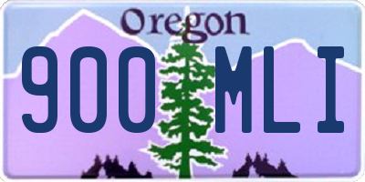 OR license plate 900MLI