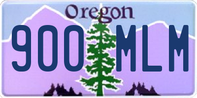 OR license plate 900MLM