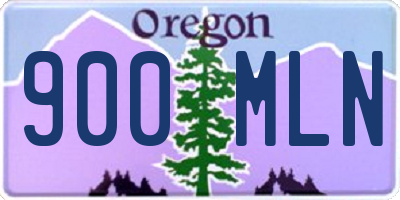 OR license plate 900MLN