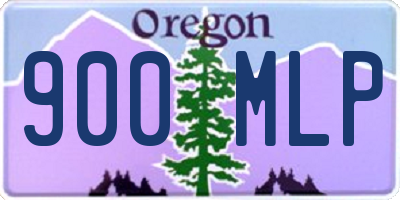 OR license plate 900MLP