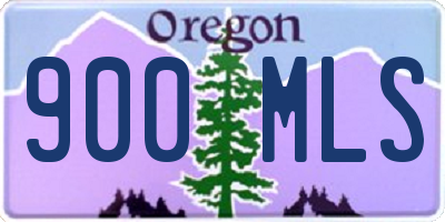 OR license plate 900MLS