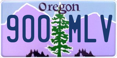OR license plate 900MLV