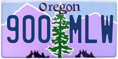 OR license plate 900MLW
