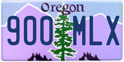 OR license plate 900MLX