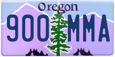 OR license plate 900MMA