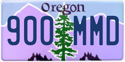 OR license plate 900MMD